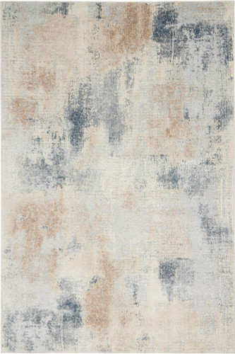 On Sale Rustic Textures RUS02 Beige Grey Abstract Rug 120x180cm