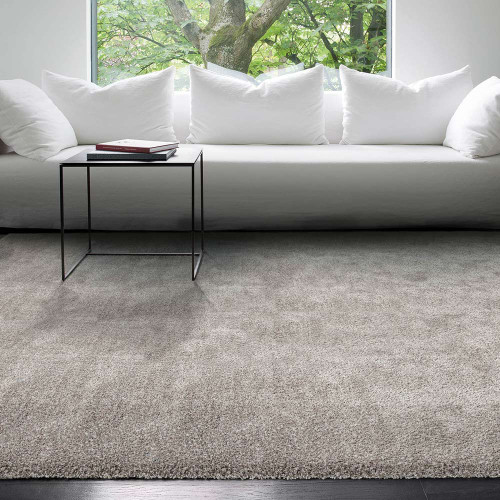 Sale Grey Silver Shaggy Wool Mix Rug 927 80x140cm