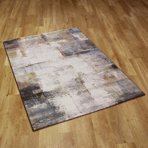 Galleria Blue Rust Grey Rug 9290