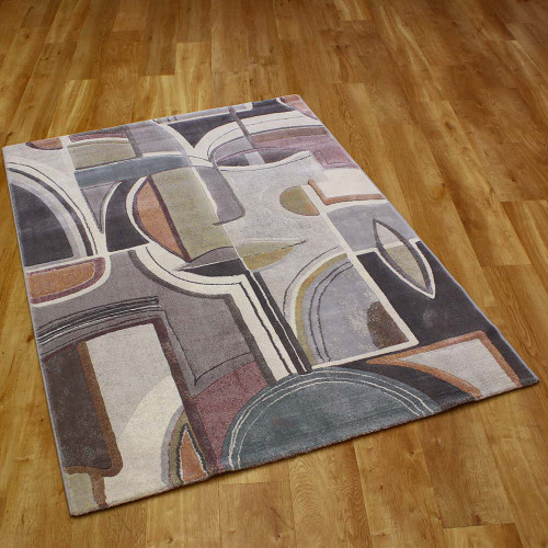 Galleria Dove Grey Abstract Rug 3747