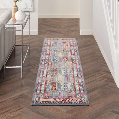Vintage Kashan Grey Multicolor VKA06 Rug