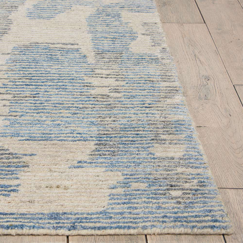 Luxury Ellora Ell01 Blue Modern Rug