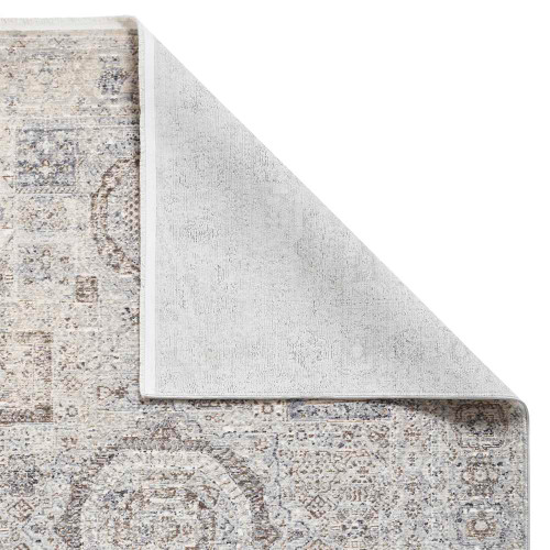 Thin Traditional Rug Grey Athena
