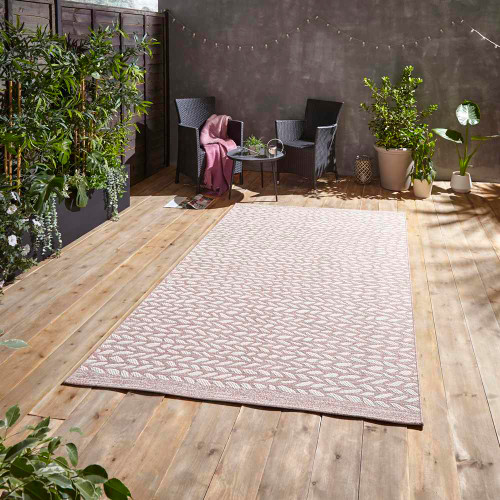 Indoor Outdoor Rug Coast A055 Rose Cream