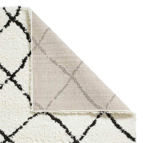 Scandi Berber Rug White Black G257