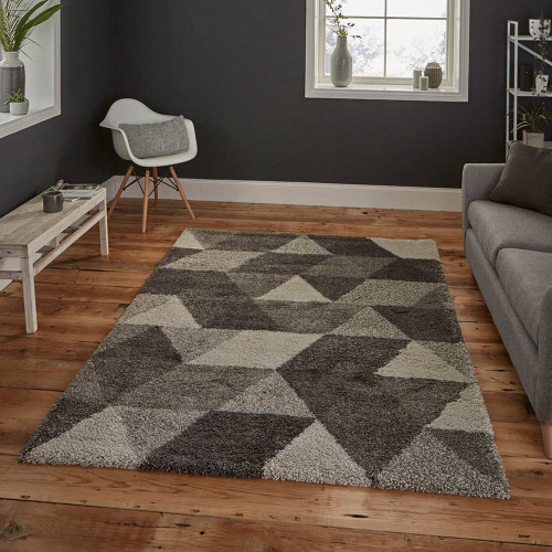 Royal Nomadic Rug 7611 Grey Shaggy 200x290cm