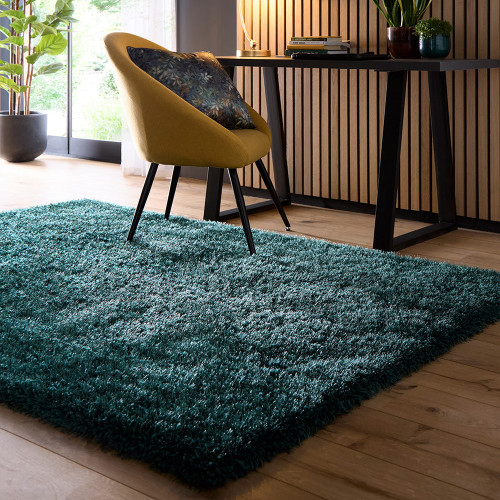Origins Chicago Forest Green Thick Shaggy Rug