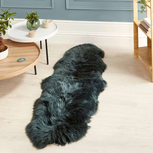 Origins Genuine Sheepskin Forest Green Rug