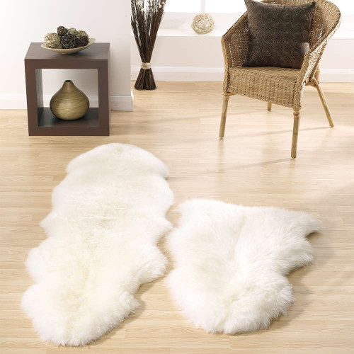 Origins Genuine Sheepskin Natural White Rug