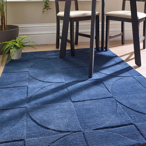 Origins Penny Infinity Plain Carved Rug