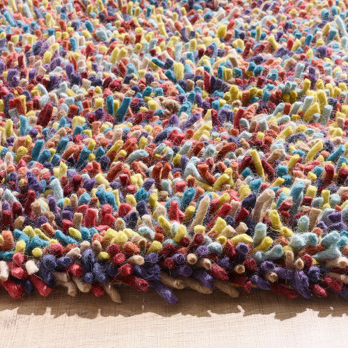 Origins Rocks Chunky Rainbow Multi Wool Rug