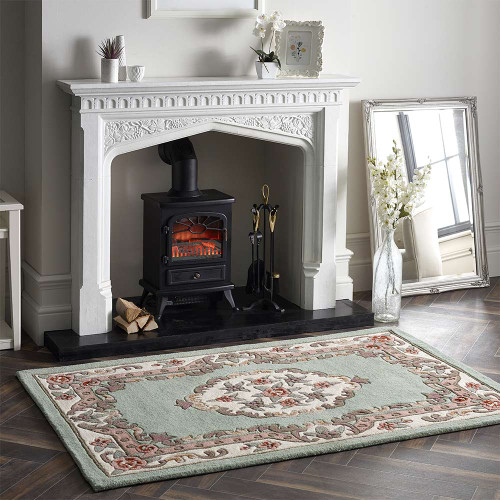 Origins Shensi Green Aubusson Rug