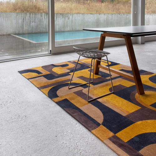 Module Nuance Yellow Meyer 9210 Indoor Outdoor Washable Eco Rug