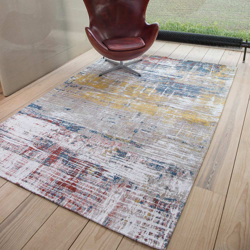 Atlantic Streaks Montauk Multicolour 8714 Indoor Outdoor Washable Eco Rug