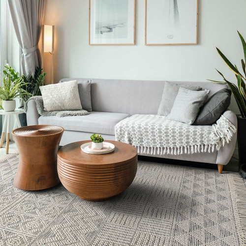 Anya Anya01 Natural Flatweave Geo Rug