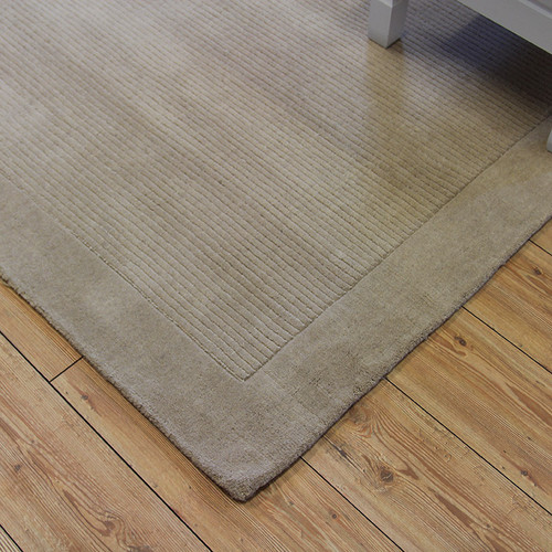 Beige SM Large wool plain rugs