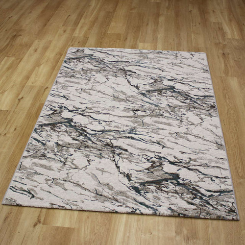 Quartz Cloud Metallic Aqua Rug