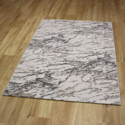 Quartz Cloud Metallic Silver Rug