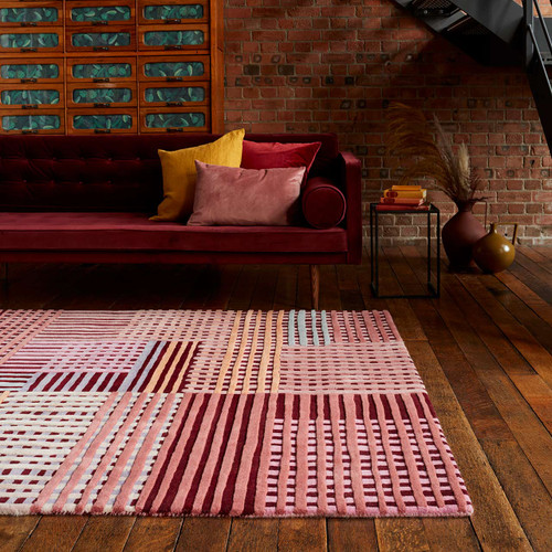 Aspect Wool Rug Modern Red Multi