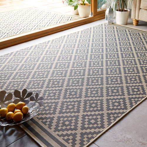 On Sale Moretti Beige  Anthracite Patterned Rug 120x170