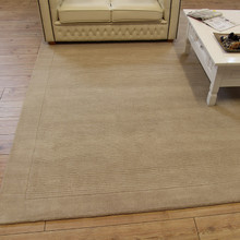 On Sale Beige SM Large wool plain rugs 60X120