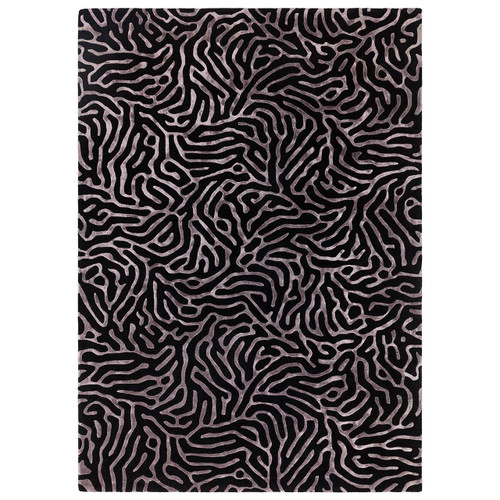 Katherine Carnaby Coral Gunmetal Wool Rug