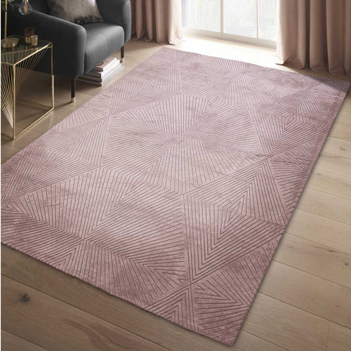 Clarke & Clarke Blaize Blush Rug