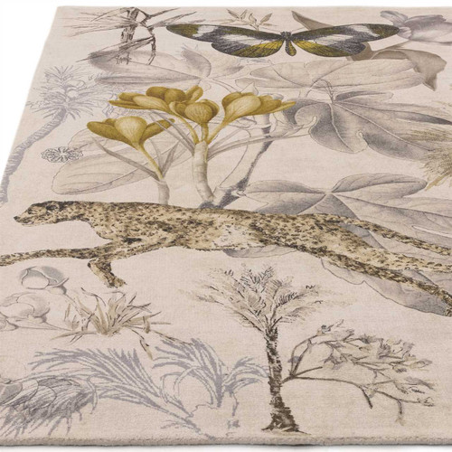 Botany Charcoal Chartreuse Clarke & Clarke Rug