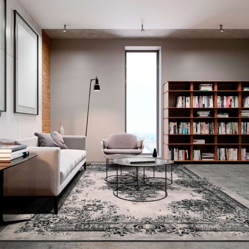 Brintons Agnus Meri Graphite Wool Rug