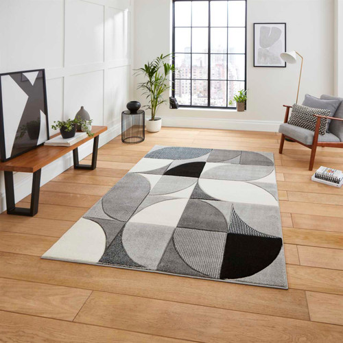 Matrix MT63 Grey Black Rug