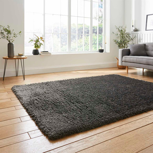 Solace 0961 Thick Soft Charcoal Rug