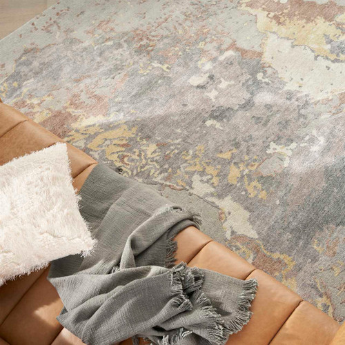 Luxury Silk Shadow SHA20 Golden Silver Premium Rug