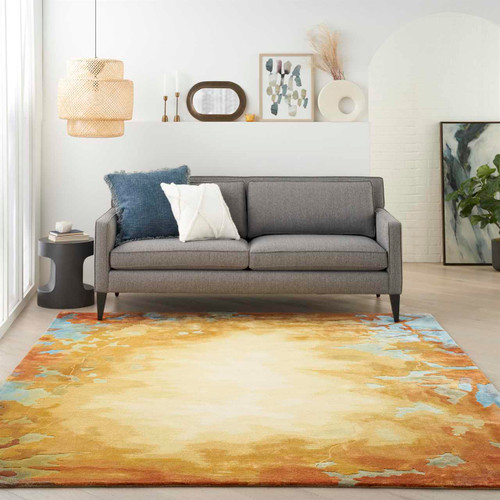 Prismatic PRS29 Golden Multicolour Wool Rug