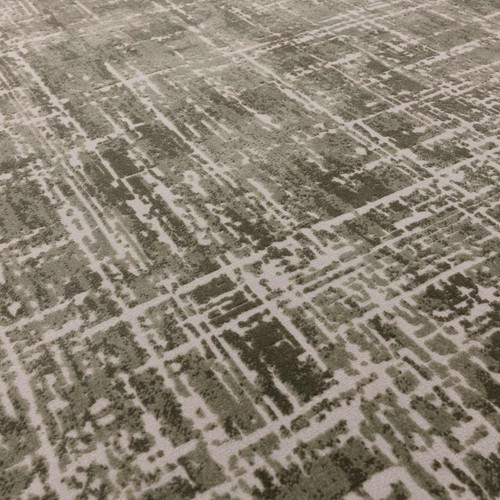 Kuza Abstract Green Velvet Soft Rug