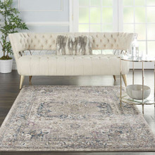 On Sale Kathy Ireland Royal Terrace KI46 Ivory Multi Rug 66x229cm