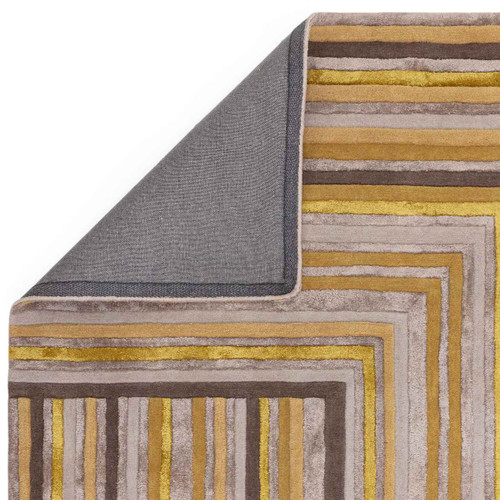Matrix Wool Viscose Rug 79 Network Gold