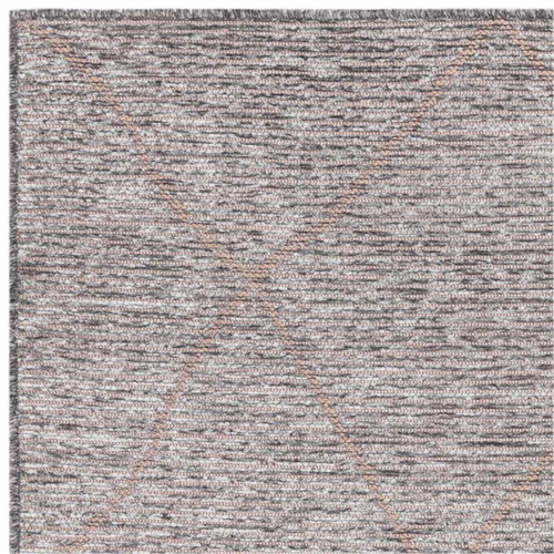 Mulberry Steel Jute Chenille Thin Rug