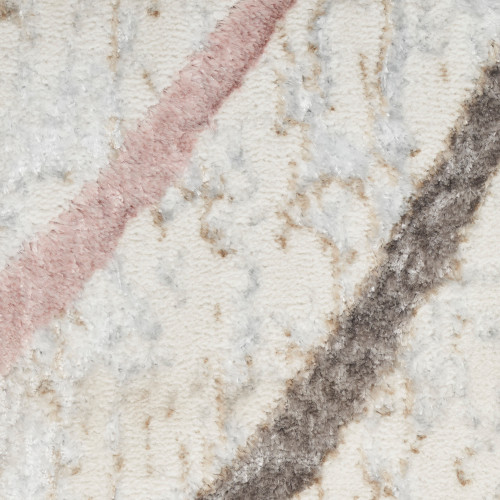 Glitz GLZ01 Ivory Multicolour Luxury Glossy Rug