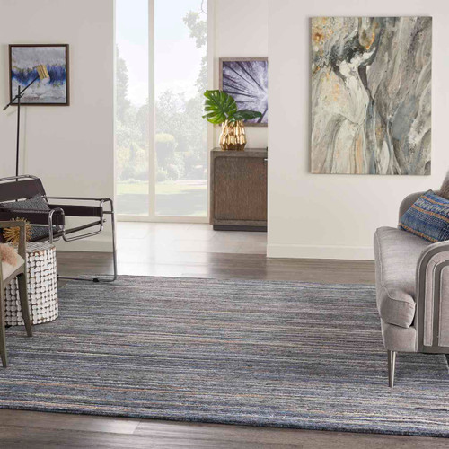 Plateau Blue Hand Knotted Rug