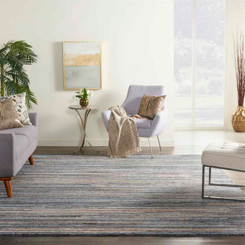 Plateau Blue Hand Knotted Rug