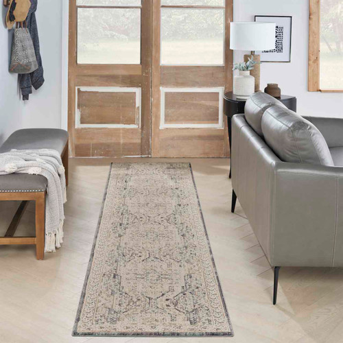 Lynx LNX01 Ivory Charcoal Thin Classic Rug