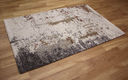 Cream Grey Neutral Terracotta Thick Mehari Rug 6787