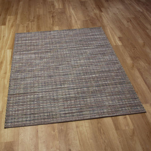 Thin Multicolour Handwoven Wool Goa Rug 4005