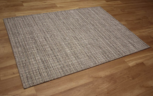 Thin White Multi Handwoven Wool Goa Rug 6003