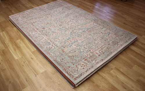 Phoenix Aqua Multicolour Traditional Rug LA400