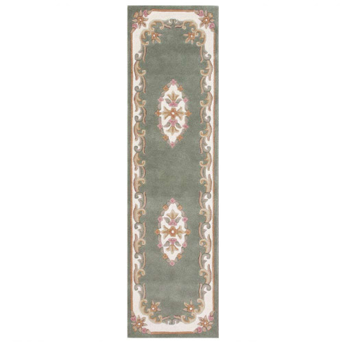 Royal Aubusson Rug Green Runner
