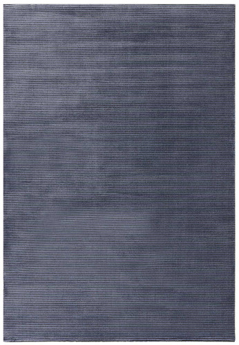 Kuza Plain Stripe Navy Modern Rug