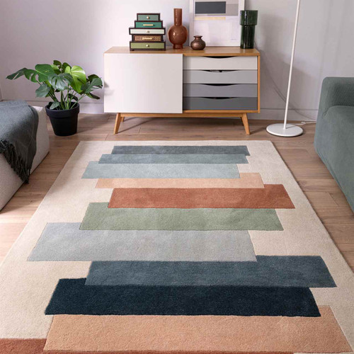 Reef Wool Rug RF32 Stacks Light Multi