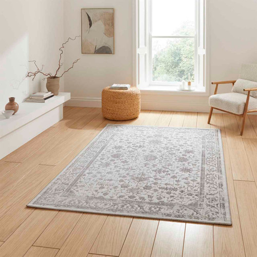 Creation 50112 Grey Silver Silky Rug