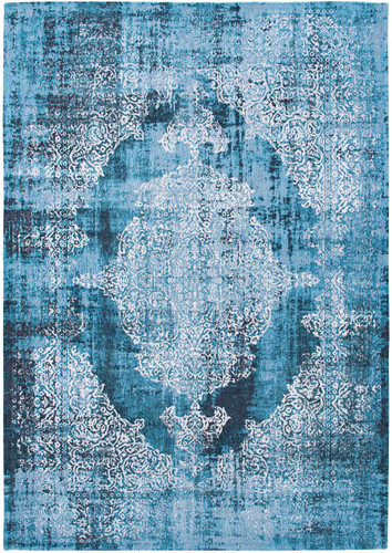 Kirman Storm Thin Teal Blue Rug 9374 LDP